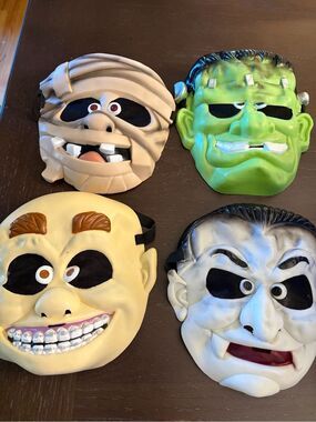 Greenbrier INT Vintage Kids Mask Mummy Dracula Frankenstein and Braces Kid!!